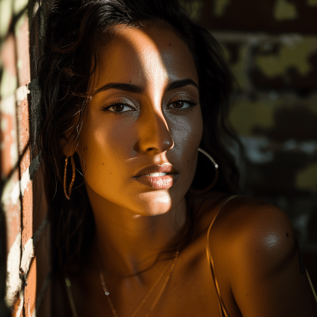 SHADOW PORTRAIT PHOTOGRAPHY OF A BRAZILLIAN LADY