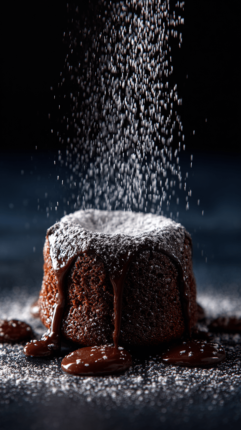 midjourney prompt for sugar dust on brownie