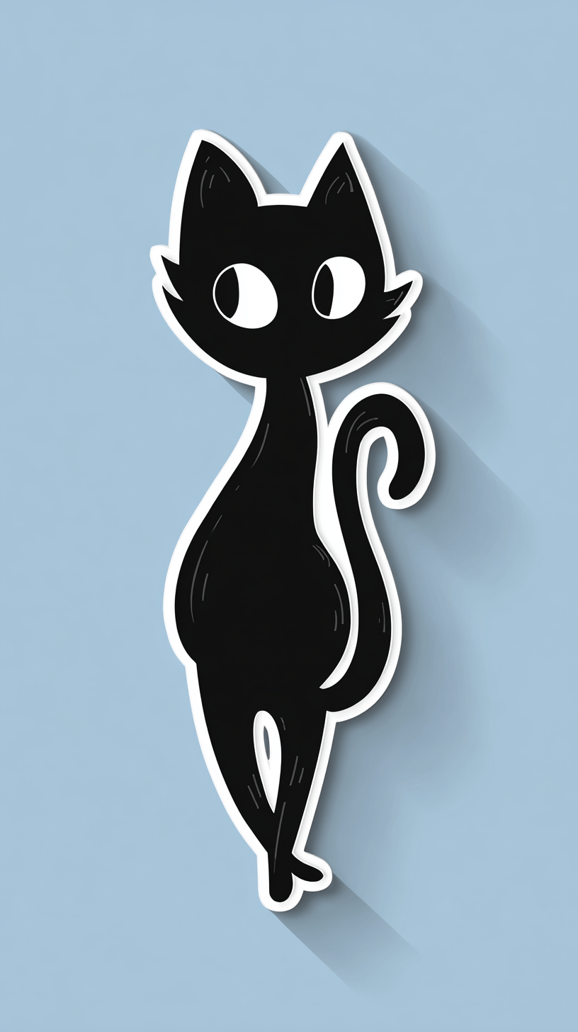 Midjourney Cat Sticker Prompt