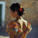 Back view of a Hispanic Woman