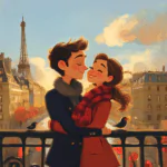 Pixar Art of young Couple