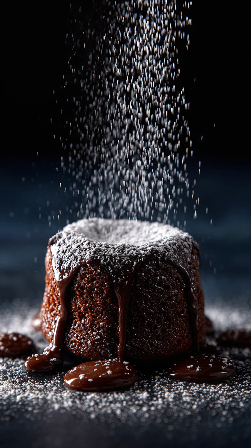 midjourney prompt for sugar dust on brownie